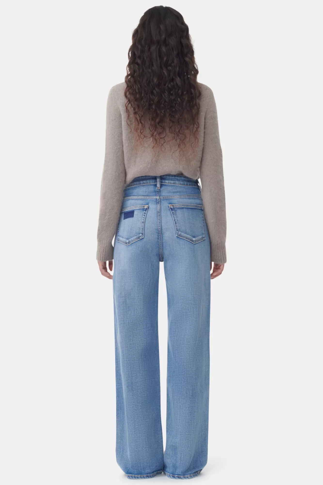 Jeans | Denimklær<GANNI Mid Blue Vintage Andi Jeans MidBlueVintage