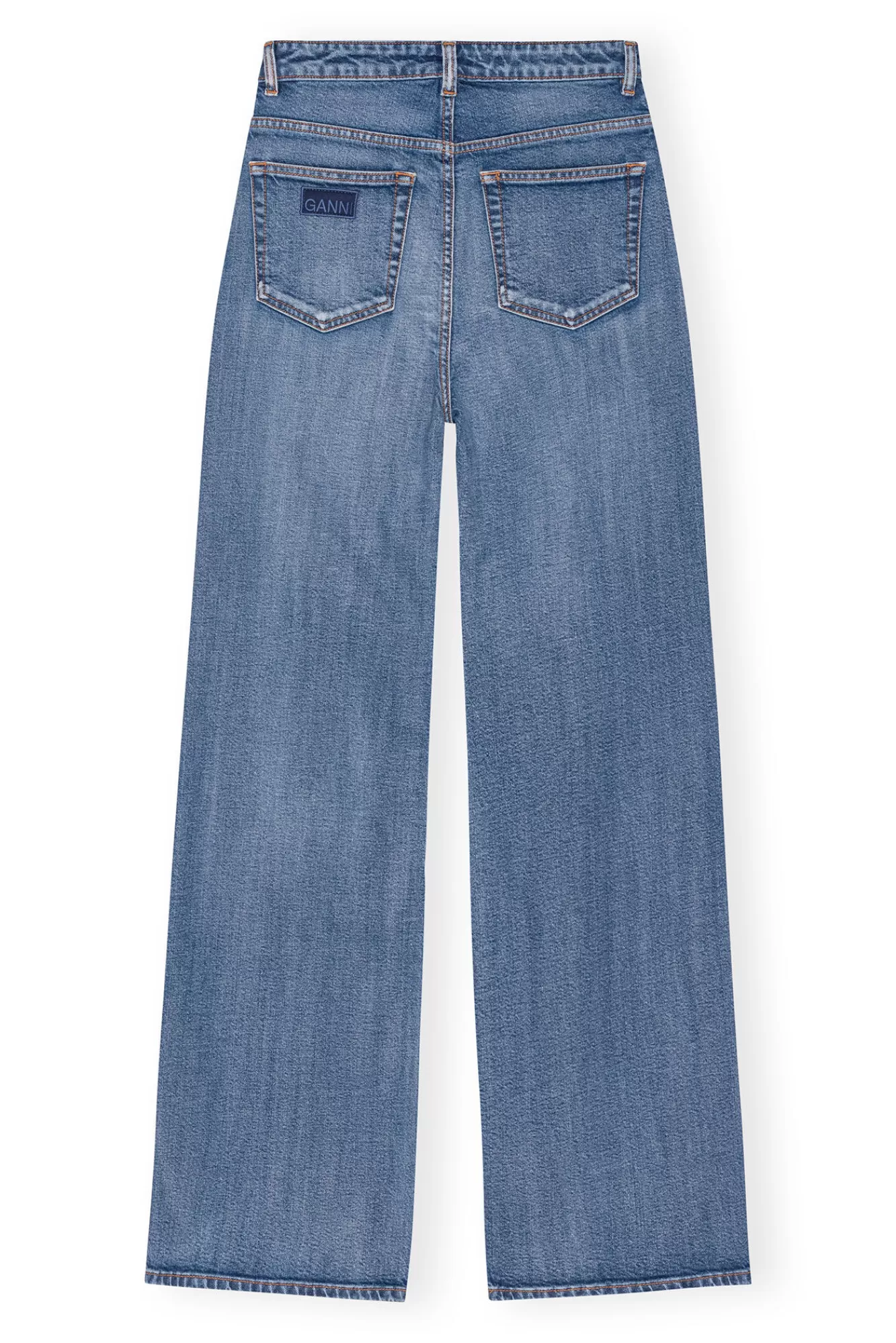 Jeans | Denimklær<GANNI Mid Blue Vintage Andi Jeans MidBlueVintage
